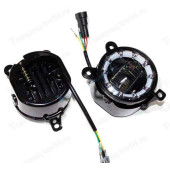 Фары противотуманные ВАЗ 2170 Приора 30W 12/60V с регулятором, с габаритом, 2 цвета, 1LED (комплект 2шт) <b>TR-P134-W-WYR-UL</b>