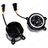 Фары противотуманные ВАЗ 2170 Приора 30W 12/60V с регулятором, с габаритом, 4LED (комплект 2шт) <b>TR-P433-W-WR-UL</b>