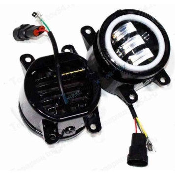 Фары противотуманные ВАЗ 2190 Гранта (2019-), Vesta, X-Ray, Niva Urban 30W с регулятором, с габаритом, 2 цвета (комплект 2шт) <b>TR-V334-W-WYR</b>