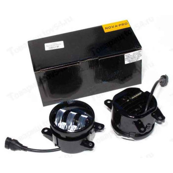 Фары противотуманные ВАЗ 2190 Гранта (19-), Vesta, X-Ray, Niva Urban 50W 12/80V с регулировкой, 2 цвета (2 шт) <b>TR-V552-WY</b>