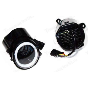 Фары противотуманные ВАЗ 2190 Гранта, Калина, Largus 50W 12/80V с регулятором, с габаритом (комплект 2шт) <b>TR-V773-W-WR</b>