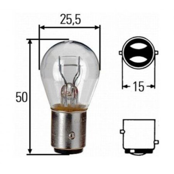 Лампа 24В P21/5W BAY15d NORD YADA 800070-1