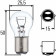 Лампа 12V 21+5W (P21/5W) 2 контакта ВАY15d беcцветная 