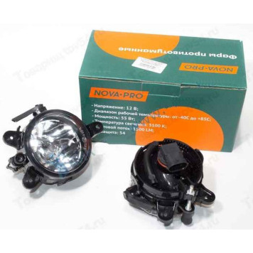 Фары противотуманные ВАЗ 2170 Приора (комплект 2шт) <b>NOVA-PRO NP-21700-3743010/11</b>