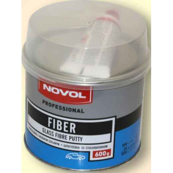 Шпатлевка NOVOL FIBER стекловолокнистая (0, 6кг) 1222