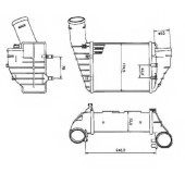 Интеркулер AUDI A4 2.5D 95- <b>NRF 30131</b>
