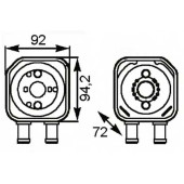 Масляный радиатор масла двигателя NRF 31179