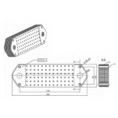 Масляный радиатор масла двигателя NRF 31196