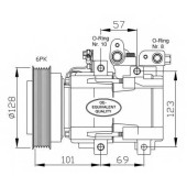 Компрессор кондиционера для HYUNDAI HIGHWAY, SANTA FE(SM), SONATA(EF), TRAJET(FO), XG(XG) / KIA MAGENTIS(GD) <b>NRF 32204</b>