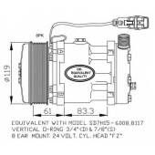 Компрессор кондиционера для MAN TGA, TGS, TGX <b>NRF 32706</b>