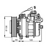 Компрессор кондиционера для MERCEDES AXOR <b>NRF 32821</b>