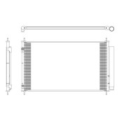 Радиатор кондиционера (конденсор) <b>NRF 350321</b>