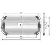 Конденсор кондиционера TOYOTA Carina 1.6 92- <b>NRF 35193</b>