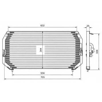 Конденсор кондиционера TOYOTA Carina 1.6 92- <b>NRF 35193</b>