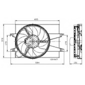 Вентилятор охлаждения двигателя NRF 47007