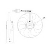 Вентилятор охлаждения двигателя NRF 47064