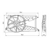 Вентилятор охлаждения двигателя NRF 47291