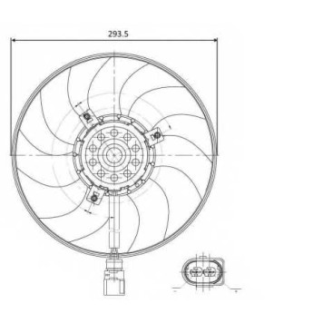 Вентилятор охлаждения двигателя NRF 47395