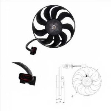 Вентилятор охлаждения двигателя NRF 47398-1