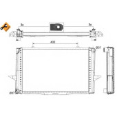 Радиатор охлаждения двигателя NRF 509509