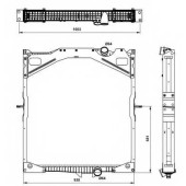 Радиатор охлаждения двигателя NRF 509702