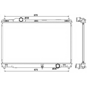 Радиатор охлаждения двигателя NRF 53039