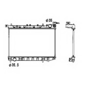 Радиатор охлаждения двигателя NRF 53341