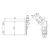 Радиатор отопления салона NRF 53382
