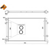 Радиатор охлаждения двигателя NRF 53404