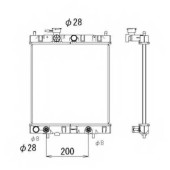 Радиатор охлаждения двигателя NRF 53510
