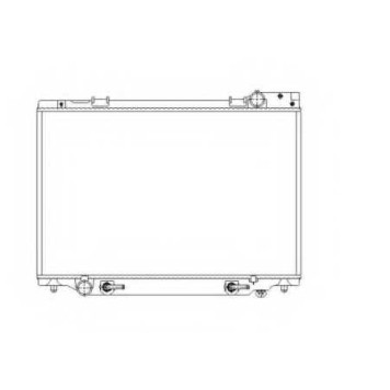 Радиатор охлаждения двигателя NRF 53539
