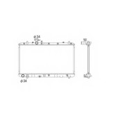 Радиатор охлаждения двигателя NRF 53581