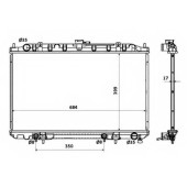 Радиатор охлаждения двигателя NRF 53693