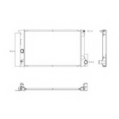 Радиатор охлаждения двигателя NRF 53763