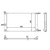 Радиатор охлаждения двигателя NRF 53926
