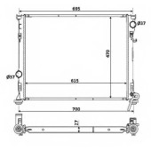 Радиатор охлаждения двигателя NRF 53928