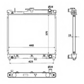 Радиатор охлаждения двигателя NRF 53930