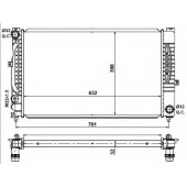 Радиатор охлаждения двигателя NRF 539504