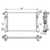 Радиатор охлаждения двигателя NRF 54202