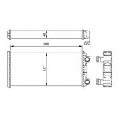 Радиатор отопления салона NRF 54244