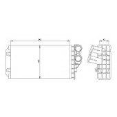 Радиатор отопления салона NRF 54251