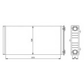 Радиатор отопления салона NRF 54254