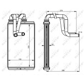 Теплообменник, отопление салона <b>NRF 54337</b>