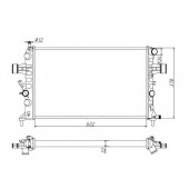 Радиатор охлаждения двигателя NRF 54668A