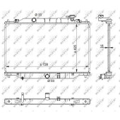 Радиатор, охлаждение двигателя <b>NRF 59206</b>