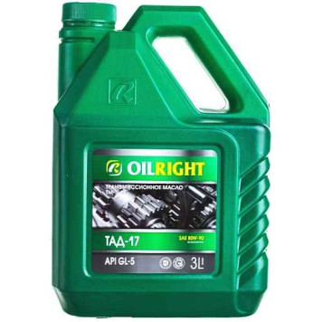 Масло трансмиссионное ТМ-5-18/ТАД-17 (3л) 80W-90 в МКПП OIL RIGHT 2546