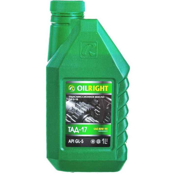 Масло трансмиссионное ТМ-5-18/ТАД-17 (1л) 80W-90 в МКПП OIL RIGHT 2547