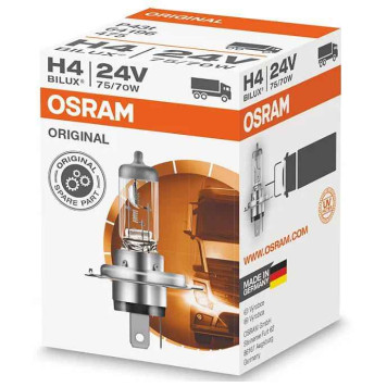 Лампа накаливания H4 24В 75/70Вт OSRAM 64196