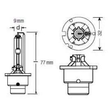 Лампа D2S 35W P32d-2 XENARC OSRAM 66240-3