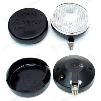 Фара пр-тум универс (ВАЗ 2101.3743-04) белая с крышкой (кругл) <b>ОСВАР 2101-3711000-04</b>